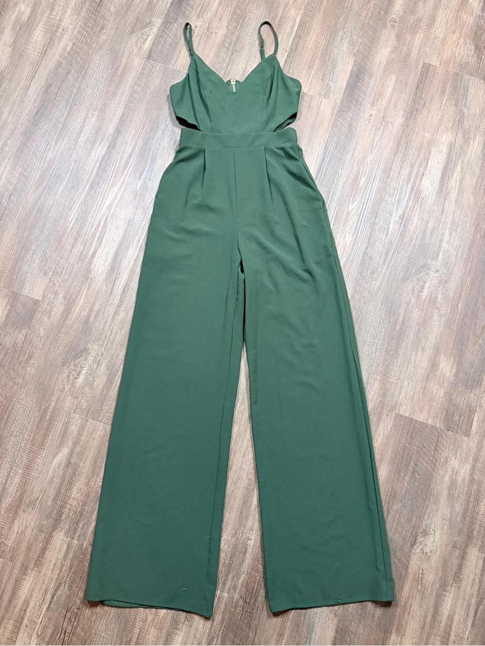 GB Dark Forest Green Wide-Leg Jumpsuit | Size XS | Like New